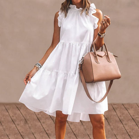 White Mini Dress.