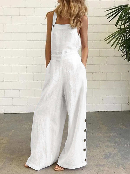 White Party Oversized Jumpsuits.