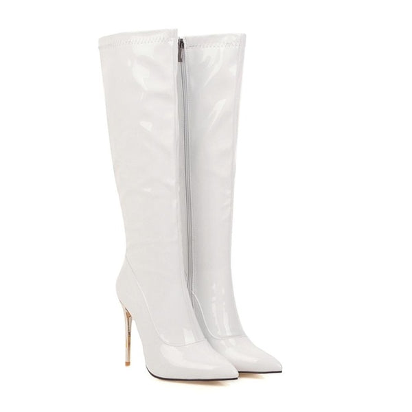 High quality patent leather Boots.