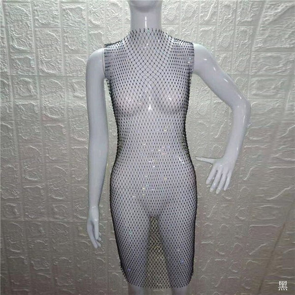 Fishnet Bling Dress