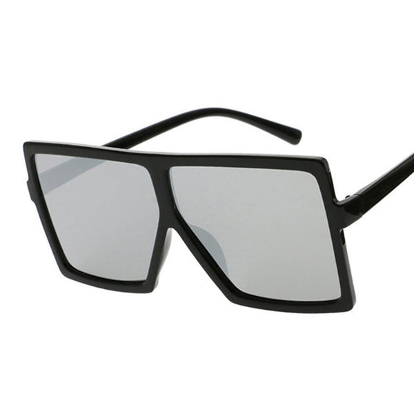 Oversize Black Square Sunglasses.