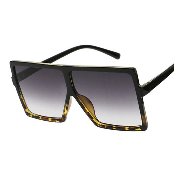 Oversize Black Square Sunglasses.