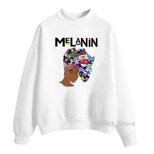 Melanin Ladies sweatshirt