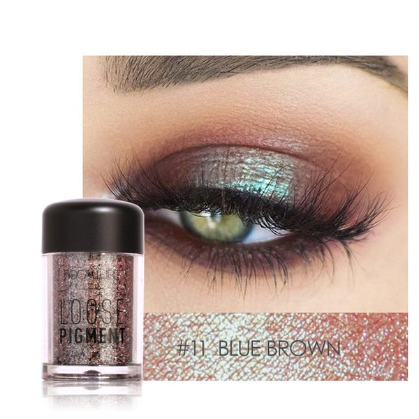 FOCALLURE glitter powder for EyeShadow glitter Shimmer Matte Palette Bright Cosmetic Shining Diamond Powder 12 Colors glitter